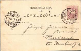 1897 (Vorläufer) Kolozsvár, Cluj; Mátyás király szülőháza, Mátyás király szobor, emléktábla. Kováts ...