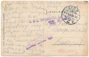 1916 Olthévíz, Homoród-Hévíz, Hoghiz; Gróf Haller kastély. Briegel József fényképész / castle (apró ...