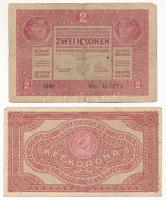 1917. 2K "1041" + 1920. 2K "2ab003 * 076579" T:F,VG az egyiken szakadás, folt