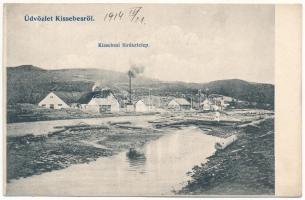 1914 Kissebes, Poieni (Kolozs); fűrésztelep. Meissner I. kiadása / sawmill (EK)