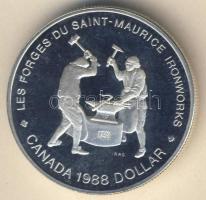 Kanada 1988. 1$ Ag "St. Maurice Vasművek" T:PP