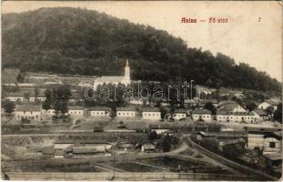 Anina, Stájerlakanina, Stájerlak, Steierdorf; Fő utca, templom. Hollschütz felvétele és kiadása / main street, church (fl)