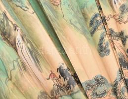 2 darab hatalmas kínai legyező, eredeti dobozában, szép állapotban, összecsukva h: 80 cm