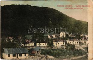 1909 Anina, Stájerlakanina, Stájerlak, Steierdorf; Műhelytelep és ötház. Hollschütz 543. / workshop of the iron works, factory (EK)
