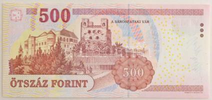 2011. 500Ft "EB" a tervező, Vagyóczky Károly aláírásával T:UNC,AU Adamo F54J1