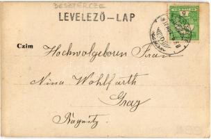 Beszterce, Bistritz, Bistrita; katona a ház teraszán / K.u.K. soldier on the terrace of the house. p...