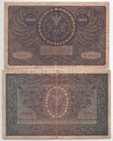 Lengyelország 1919. 1000M + 1920. 5000M T:VF,F kis beszakadások
Poland 1919. 1000 Marek + 1920. 500...