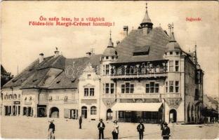 Segesvár, Schässburg, Sighisoara; Gewerbevereinsgebäude / Iparos Egylet Háza, Josef Girscht üzlete / House of Craftsmen Association, shop (fl)