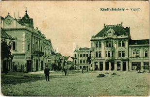 1917 Kézdivásárhely, Targu Secuiesc; Városi Vigadó Színház, Kovács János üzlete / theatre, shop (Rb)