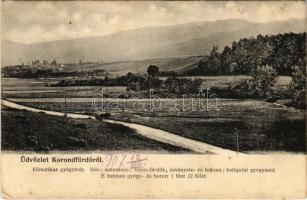 1907 Korondfürdő, Corund; Klimatikus gyógyhely / spa's advertisement (EK)