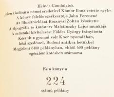 Vegyes könyvtétel a Magyar Helikon kisméretű könyveiből, 6 kötet: 

Johann Wolfgang Goethe: Pandor...