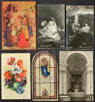 Kb. 200 db MODERN vallási motívum képeslap / Cca. 200 modern religious motive postcards