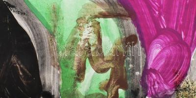 Csepeli Németh Miklós (1934-2012): Társaság. Akvarell, karton. Jelzett. 30x24,5 cm