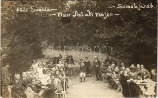1922 Szovátafürdő, Baile Sovata; Maior Patak / Patak major / inn, spa. photo (fl)