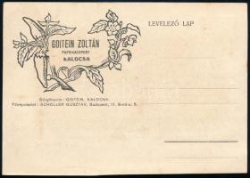 Goitein Zoltán Paprikaexport, Kalocsa levelezőlap