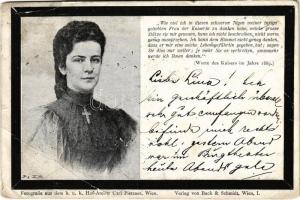 1898 (Vorläufer) Erzsébet királynő (Sissi) gyászlapja. Carl Pietzner / Obituary postcard of Empress Elisabeth of Austria (Sisi) (EB)