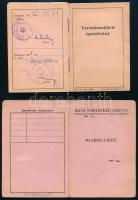 cca 1949-1955 Magyar Természetbarát Szövetség fényképes igazolvány + Természetjáró igazolvány