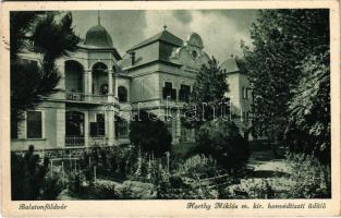 1941 Balatonföldvár, Horthy Miklós m. kir. honvédtiszti üdülő