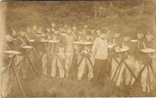 1913 Temesvár, Timisoara; Kadétiskolások csoportja / Austro-Hungarian K.u.K. military, group of infantry cadets. photo (EK)