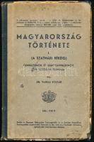 Dr. Varga Zoltán: Magyarország története I. (A szatmári békéig). Gimnáziumok és leánygimnáziumok VII. osztálya számára. Debrecen, 1941, Debrecen sz. kir. város és a Tiszántúli Református Egyházkerület könyvnyomda-vállalata, 149+(3) p. A szövegközi képeket Gáborjáni Szabó Kálmán rajzolta. Átkötött félvászon-kötésben, kissé sérült borítóval, a szövegben ceruzás aláhúzásokkal, széljegyzetekkel.