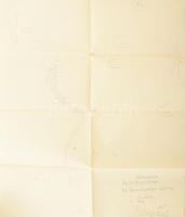 Vegyes I. világháborús katonai iratok (térképek, meghívók, stb.), mappában