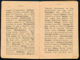 Hölgyek tanácsadója. Legteljesebb virágnyelv, bélyegnyelv, keztyűnyelv, a színek jelentősége, zsebke...