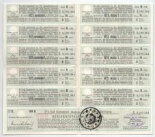 Budapest 1916. "A Magyar Korona Országai 6%-kal kamatozó Járadékkölcsön" államadóssági köt...