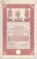 Budapest 1916. "A Magyar Korona Országai 6%-kal kamatozó Járadékkölcsön" államadóssági köt...