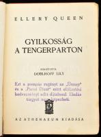 Vegyes krimi könyvtétel, 3 db: 

Ellery Queen: Gyilkosság a tengerparton. Ford.: Doblhoff Lily. Bp...