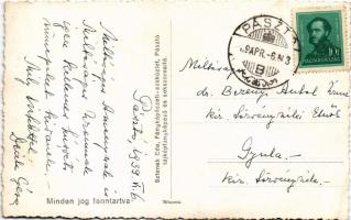 1939 Pásztó, Kilátás a Hasznosi várról. Sztanek Ede photo