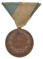 ~1900-1910. "Magyar Bicycle Club Hunnia - Budapest 1891" bronz díjérem mellszalagon, hátol...