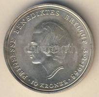 Dánia 1968. 10K Ag "Esküvő-Benedikte hercegnő" T:1