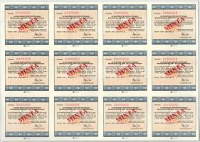 Martfű 1990. "Első Magyar Szövetkezeti Sörgyár Részvénytársaság" 100db névre szóló részvén...