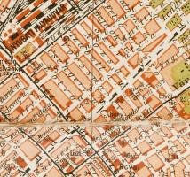 cca 1910 Kogutowicz Manó: Budapest székesfőváros egész területének térképe, 1:25.000, 6. kiadás, Bp....