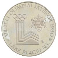 1980. 500Ft Ag "Téli Olimpia - Lake Placid" piefort emlékérme sérült kapszulában és tokban...