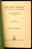 Molnár Antal: Liszt Ferenc alkotásai az esztétika tükrében. Bp., 1936, Somló Béla Könyvkiadó. Kiadói...