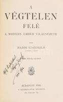 [Hajós József Szaniszló (1885-1965)] Hajós Szaniszló: A végtelen felé. A modern ember világnézete. H...