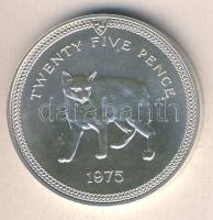 Man-sziget 1975. 25p Ag "Manx macska" T:BU