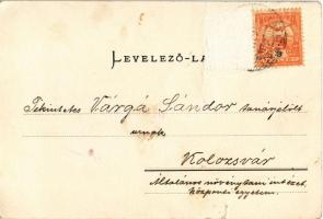 1904 Tordai-hasadék, Cheile Turzii, Turda; bejárat a menházzal. Undy Domokos kiadása / rest house (R...