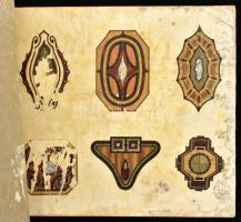 cca 1910 Abziehbilder für Möbelschmuck. Nürnberger-Abziehbilder-Fabrik Troeger & Bücking, Nürnbe...