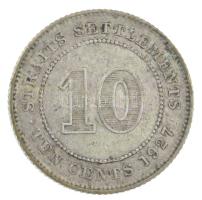 Straits Settlements 1927. 10c Ag "V. György" T:XF Straits Settlements 1927. 10 Cents Ag "George V" C:XF Krause KM#29b