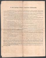 1918 Szeged, Katonai igazolványi lap (Militärschein), cs. és kir. 46. gyalogezred pótzászlóalj által...
