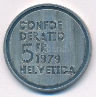 Svájc 1979. 5Fr Cu-Ni "Albert Einstein születésének 100. évfordulója" T:AU 
Switzerland 1...