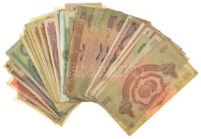 75db-os vegyes Korona, Pengő, Forint bankjegy tétel az 1915-1995. közti időszakból, közte 1923. 1000...