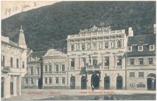 1910 Brassó, Kronstadt, Brasov; Continental szálloda, Georg Galter üzlete / hotel, shop