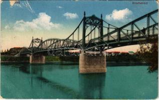 1917 Arad, Erzsébet híd. Vasúti levelezőlapárusítás 40. sz. 1916. / bridge (EM)