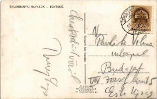 1941 Balánbányai-havasok, Muntii Balan; Egyeskő. Seiwarth Foto. Thury Lajos író aláírásával / Piatra...