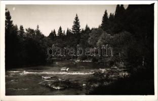 Tusnádfürdő, Baile Tusnad; Olt folyó / riverside. Gáll Béla photo