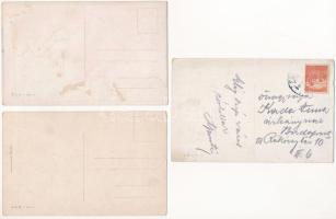 Pozsony, Pressburg, Bratislava; - 3 db RÉGI B.K.W.I. művészlap / 3 pre-1945 art postcards