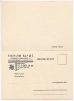 Tichler János gyógyszerészeti papírárugyár 2-részes kihajtható reklámja. Nagymagyarország gyógyszert...